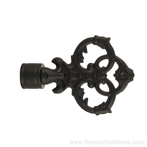 Black European and American style Curtain Rod